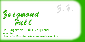zsigmond hull business card